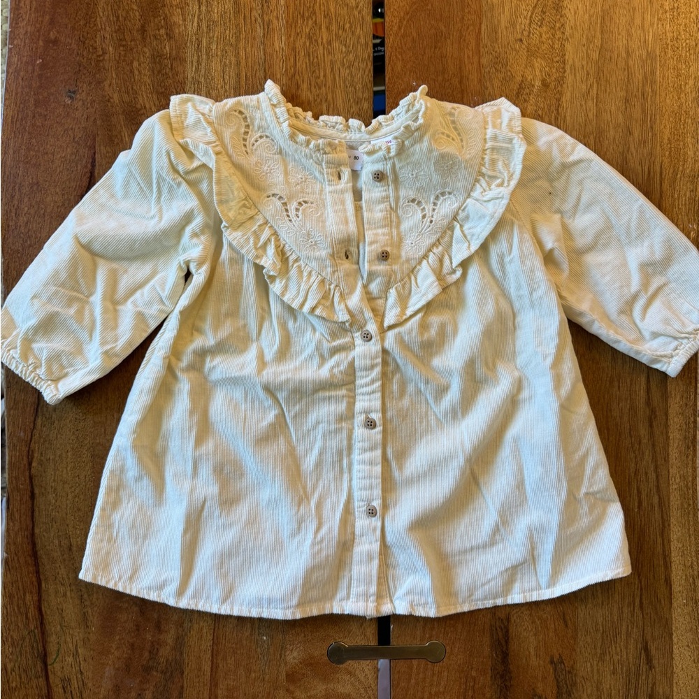 Zara long sleeve corduroy dress